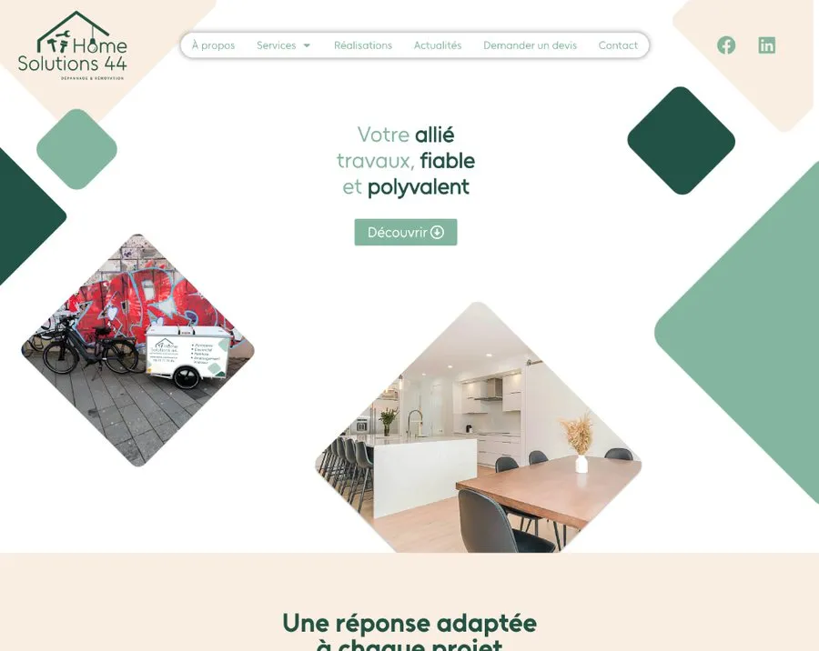 Home Solutions 44 — Site vitrine